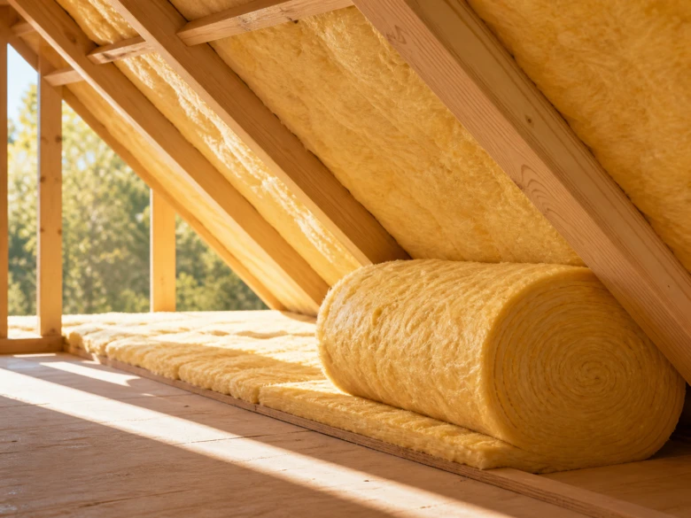Glass wool insulation rolls