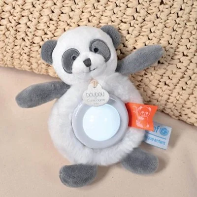 Měkké hračka s medvídkem Panda pro noční světlo při kojení.